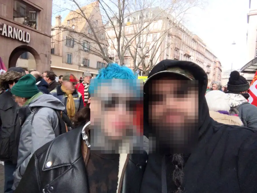 Protest in Straßburg