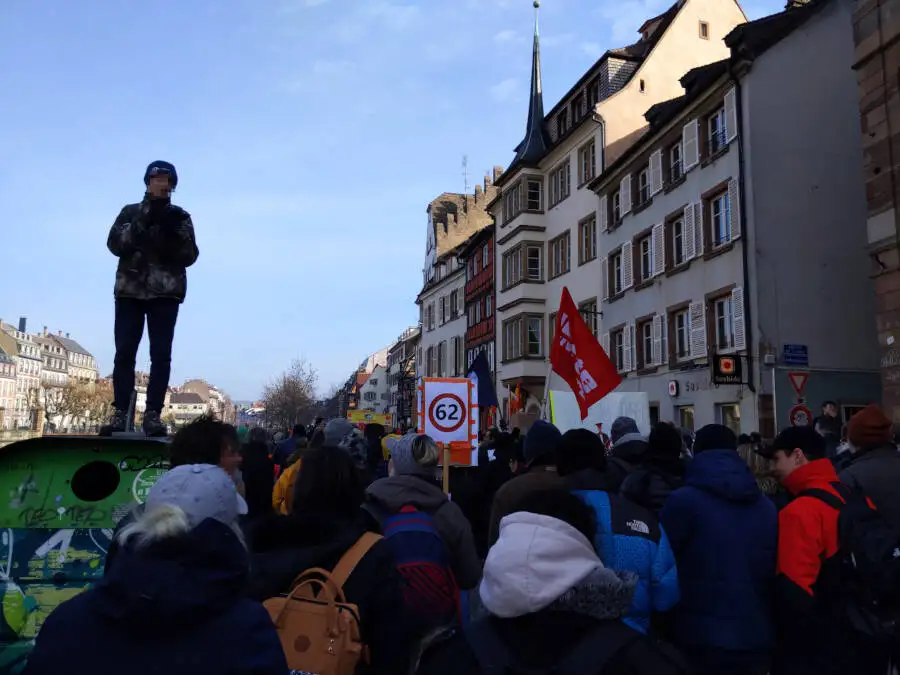 Protest in Straßburg