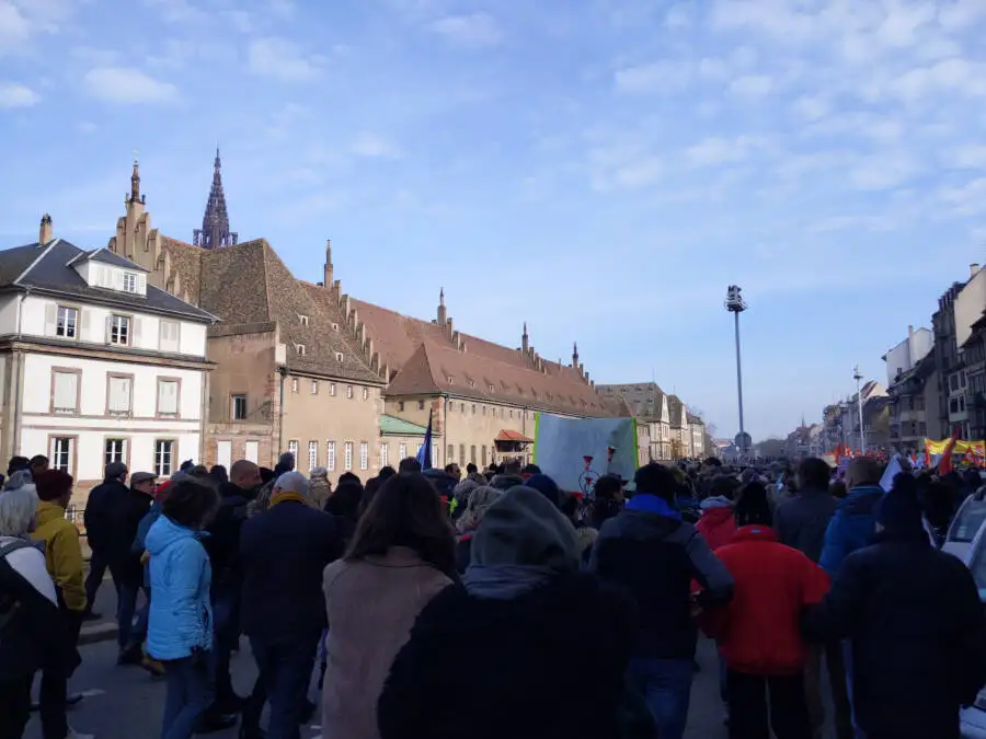 Protest in Straßburg