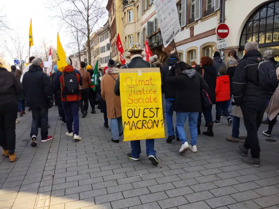 Protest in Straßburg