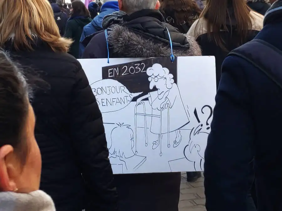 Protest in Straßburg