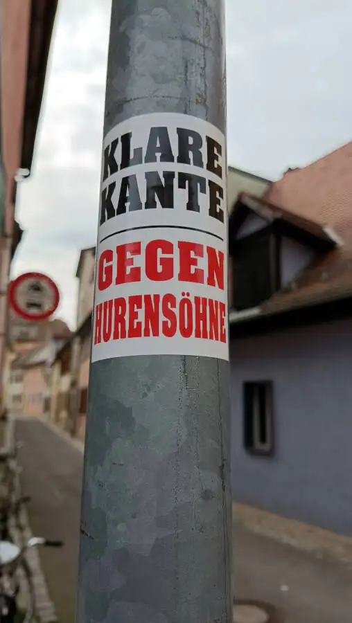 Aufkleberkrieg, Bamberg