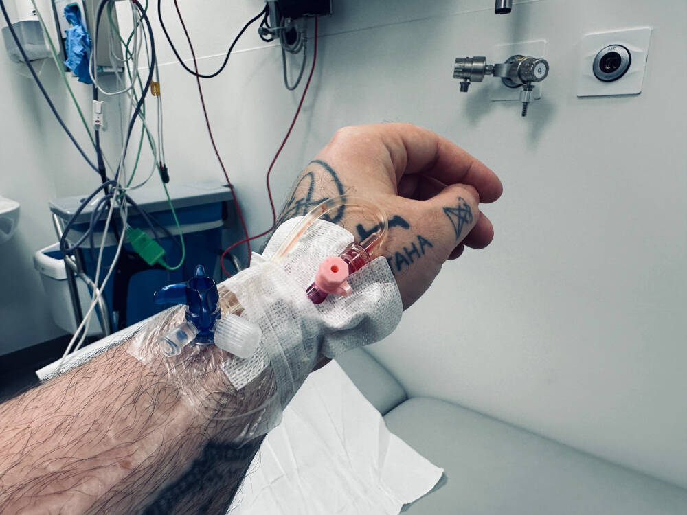 Stefan im Leonberger Krankenhaus